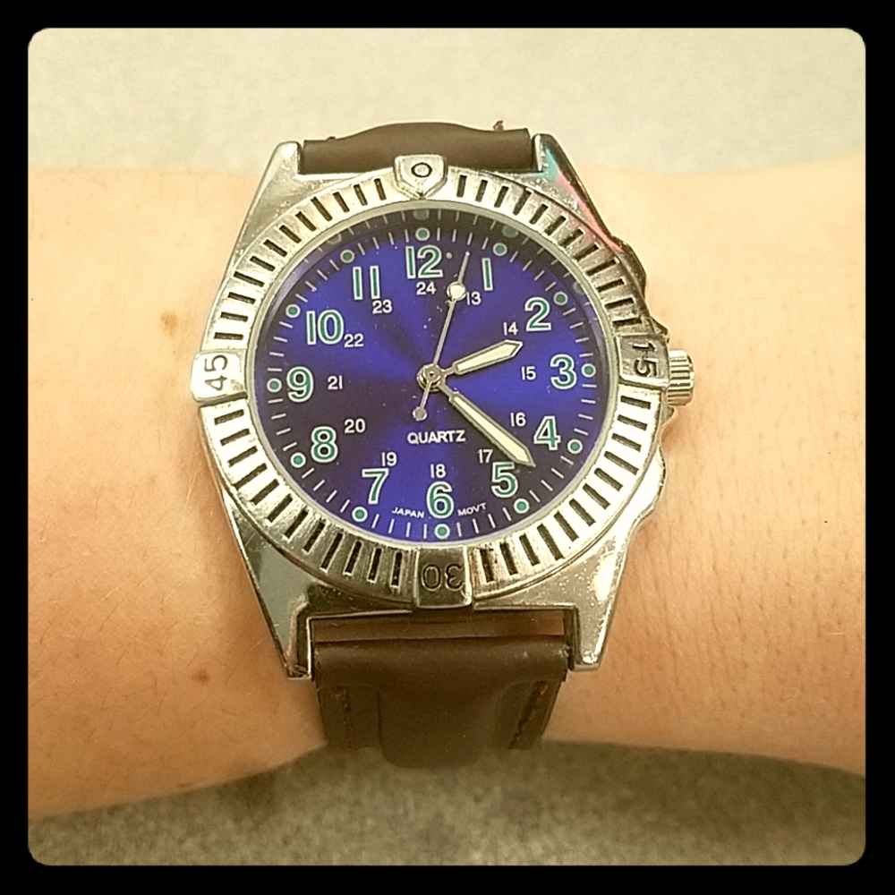 Great Condition Advance Blue & Brown Watch